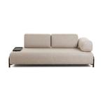 *WOONWINKEL* Kave Home Compo 3-zitsbank Met Dienblad Beige, Verzenden, Nieuw