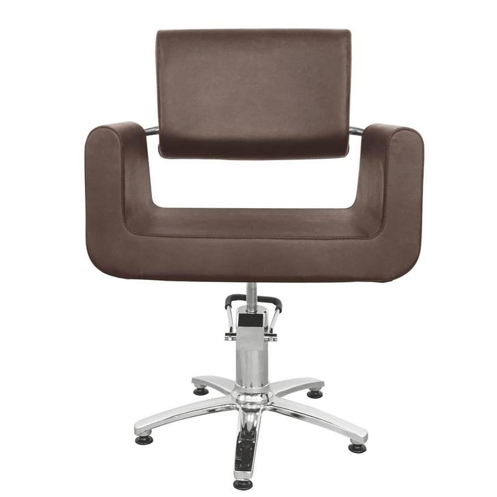 OBB kappersstoel Garonne, Huis en Inrichting, Stoelen, Eén, Bruin, Nieuw, Metaal, Overige materialen, Verzenden