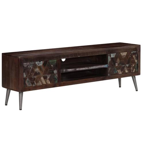 vidaXL Tv-meubel 140x30x45 cm massief gerecycled hout, Huis en Inrichting, Kasten | Televisiemeubels, 25 tot 50 cm, Nieuw, Overige houtsoorten