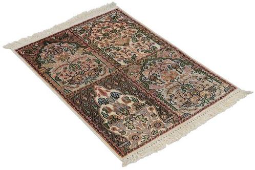 Originele Kasjmierzijde tapijt - Vloerkleed - 92 cm - 64 cm, Huis en Inrichting, Stoffering | Tapijten en Kleden