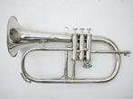 Bugel F. Besson model Brevete vernikkeld jazzhorn, Muziek en Instrumenten, Blaasinstrumenten | Trompetten, Ophalen of Verzenden