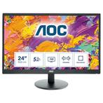 AOC E2470SWDA - 24 inch - 1920x1080 - DVI - VGA - Zwart - Zo, Computers en Software, Verzenden, Nieuw