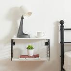 Wandrek Moss 39x18x23 cm zwart en wit [en.casa], Verzenden, Nieuw