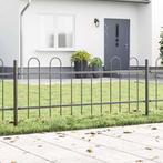 vidaXL Tuin Hek Grijs 15.3 x 0.6 m Poedergecoat staal, Verzenden, Nieuw, IJzer
