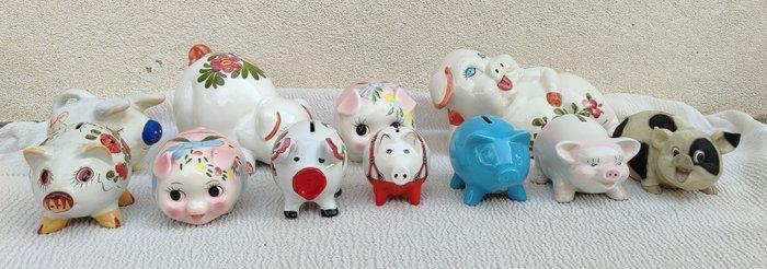 Collectie met dierenthema - Maialini spaarvarkens, Antiek en Kunst, Antiek | Speelgoed