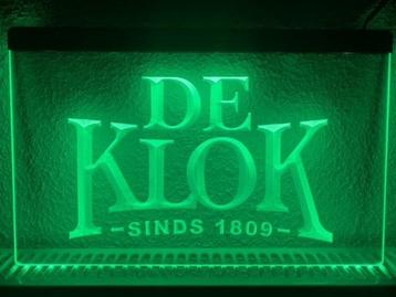 De klok bier neon bord lamp LED cafe verlichting reclame lic