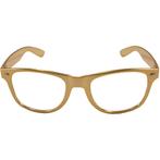 Bril Metallic Goud, Verzenden, Nieuw