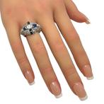 Ring - 18 karaat Witgoud, Prachtige 18K witgouden ring met, Nieuw