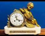 Figurale pendule, Tafelklok Napoleon III - Verguld brons -