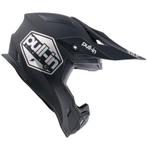 Crosshelm Pull In Solid Zwart - MAAT XS / L, Motoren, Kleding | Motorhelmen, Verzenden, Nieuw met kaartje, Offroadhelm