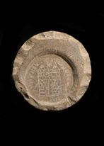 Oud-Romeins Terracotta Bifaciale smederijvorm met afbeelding, Antiek en Kunst