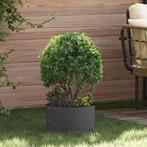 vidaXL Tuin Bloempot Zwart 30 x 30 x 20 cm Staal, Tuin en Terras, Minder dan 30 cm, Verzenden, Minder dan 60 cm, Nieuw