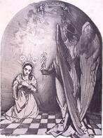 Spotprent over hoop op vrede in Europa (lijst optie), Antiek en Kunst, Kunst | Litho's en Zeefdrukken, Verzenden