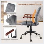 Trendmix Fluwelen Vintage Bureaustoel Met Kantelbare, Ophalen of Verzenden, Nieuw