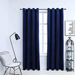 Gordijnen - Blauw Fluweel, Verduisterend! Retourdeal -51%, Huis en Inrichting, 100 tot 150 cm, Blauw, Nieuw, Ophalen of Verzenden