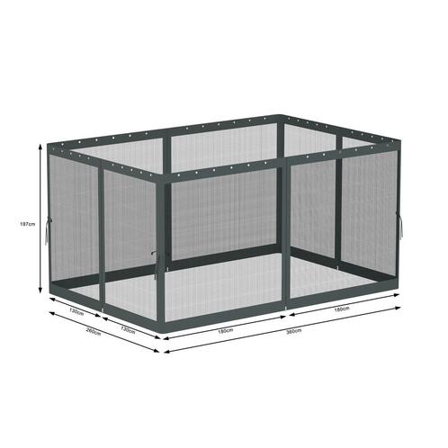 Insectennet 4 x 3 x 2,2 cm Zwart, Tuin en Terras, Partytenten, Ophalen of Verzenden
