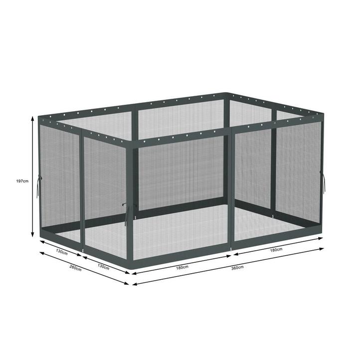 Insectennet 4 x 3 x 2,2 cm Zwart, Tuin en Terras, Partytenten, Ophalen of Verzenden