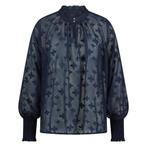 -50% Nukus  Nukus Marbella blouse flower licht  maat L, Kleding | Dames, Blouses en Tunieken, Verzenden, Nieuw, Blauw