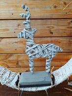 Rendier Willow Whitewash 25x43 cm op pin, Hobby en Vrije tijd, Knutselen, Ophalen of Verzenden, Nieuw