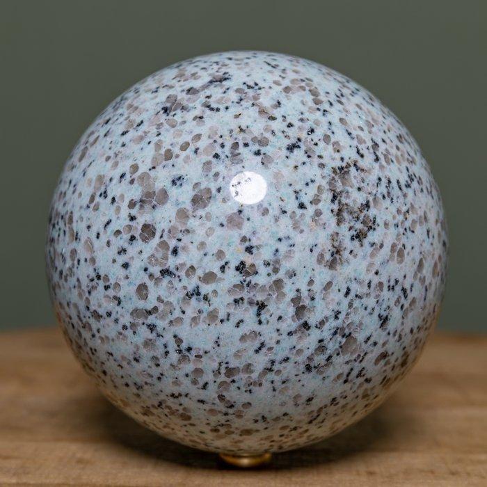 Large Kiwi Lotus Jasper Quality sphere Kristal - Hoogte:, Verzamelen, Mineralen en Fossielen