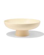HEMA Schaal op voet 30x12cm keramiek zand, Verzenden, Nieuw