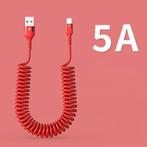 USB-C Spiraal Oplaadkabel - 80 cm - Type C Oplader Data, Verzenden, Nieuw