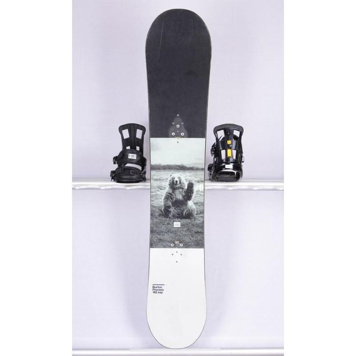 144 155 157 162 snowboard BURTON PROCESS EXP, black/grey, wo, Sport en Fitness, Snowboarden, Gebruikt, Verzenden