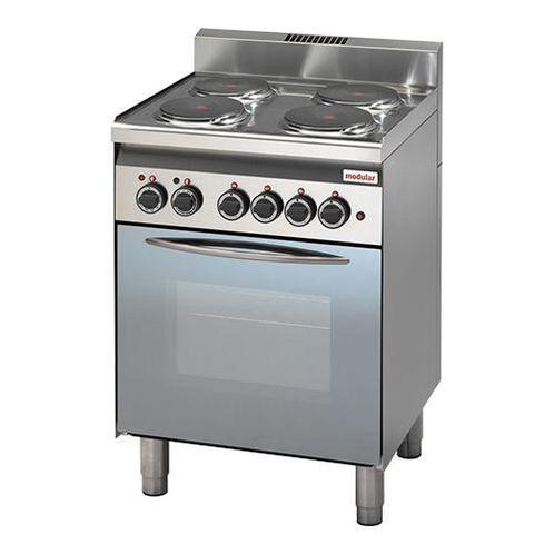 Elektrische fornuis Modular 600 - 4 kookplaten met oven, Zakelijke goederen, Horeca | Keukenapparatuur, Nieuw in verpakking, Verzenden