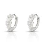 Oorbellen - 14 karaat Witgoud - 0.12ct. tw. Diamant, Sieraden, Tassen en Uiterlijk, Oorbellen, Nieuw