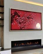 Ksavera - Japanese birds J422 - painting on XXL canvas 210cm