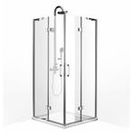 Douchecabine BWS Double Hoekinstap Vierkant 90x90x200cm 8mm, Doe-het-zelf en Verbouw, Sanitair, Ophalen of Verzenden, Nieuw, Chroom