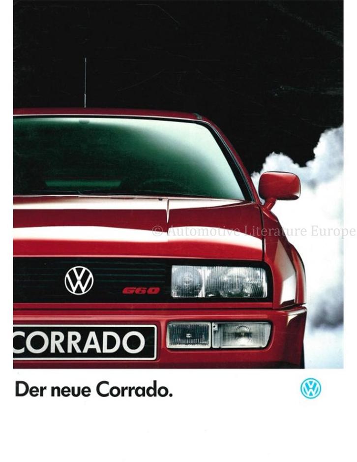 1988 VOLKSWAGEN CORRADO G60 BROCHURE DUITS, Boeken, Auto's | Folders en Tijdschriften, Volkswagen