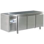 Koelwerkbank met 3 deuren met spoelbak links 178x70x85 cm, Zakelijke goederen, Horeca | Keukenapparatuur, Verzenden, Nieuw in verpakking