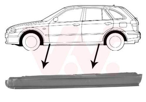 DREMPEL VOOR MAZDA 323 BJ 1998-2000, Auto diversen, Auto-accessoires, Nieuw, Ophalen of Verzenden