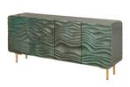 Sideboard WAVE 160cm turquoise mango wood - 45635, Huis en Inrichting, Kasten | Dressoirs, Ophalen of Verzenden, Nieuw