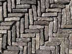 Oud gebakken waalformaten bruin paars (op pallets), Tuin en Terras, Ophalen of Verzenden, Gebruikt, Keramiek, Klinkers