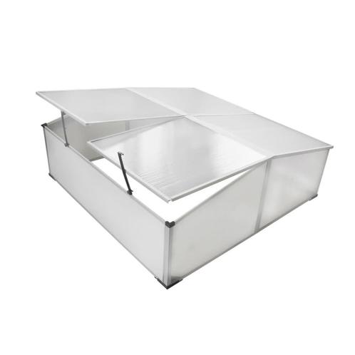 vidaXL Koude bak met 4 deksels 108x110x41 cm, Tuin en Terras, Kassen, Nieuw, Verzenden