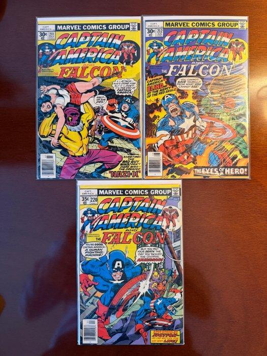 Captain America #211, 212, 220 - 3x Mark Jewelers Variant -, Boeken, Strips | Comics