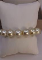 Armband Grote maat - Gouden South Sea Parel - 10x12mm, Nieuw