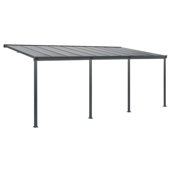 Terrasdak / Overkapping - Borneo - 6 x 3 m - Grijs, Tuin en Terras, Overkappingen, Nieuw, Verzenden