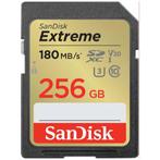 SanDisk Extreme 256GB SDXC Memory Card 180MB/s, Audio, Tv en Foto, Fotografie | Geheugenkaarten, Nieuw, Overige merken, Overige typen