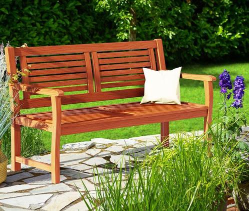 Tuinbank Eucalyptushout 120x60x90cm FSC-gecertificeerd, Tuin en Terras, Tuinstoelen, Nieuw, Verzenden
