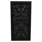Bangkok wandpaneel houtsnijwerk mahonie black 180x90x6 cm, Tuin en Terras, Ophalen of Verzenden, Nieuw