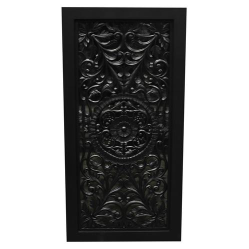Bangkok wandpaneel houtsnijwerk mahonie black 180x90x6 cm, Tuin en Terras, Tuinmeubel-accessoires, Nieuw, Ophalen of Verzenden