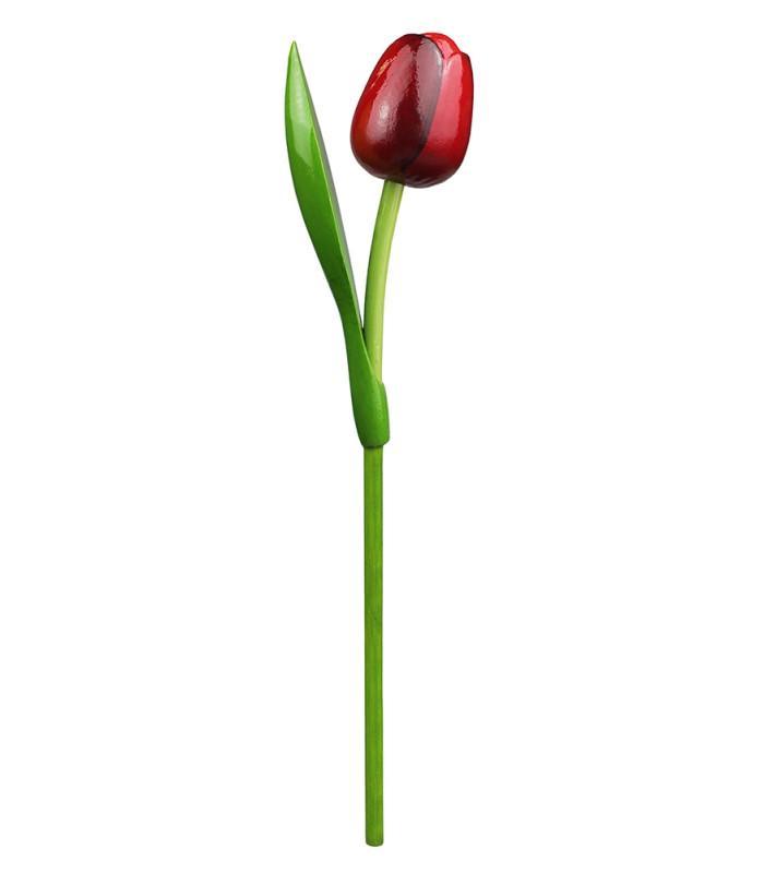 Houten tulp op steel 34 cm Red aubergine, Kleding | Heren, Schoenen, Nieuw, Ophalen of Verzenden