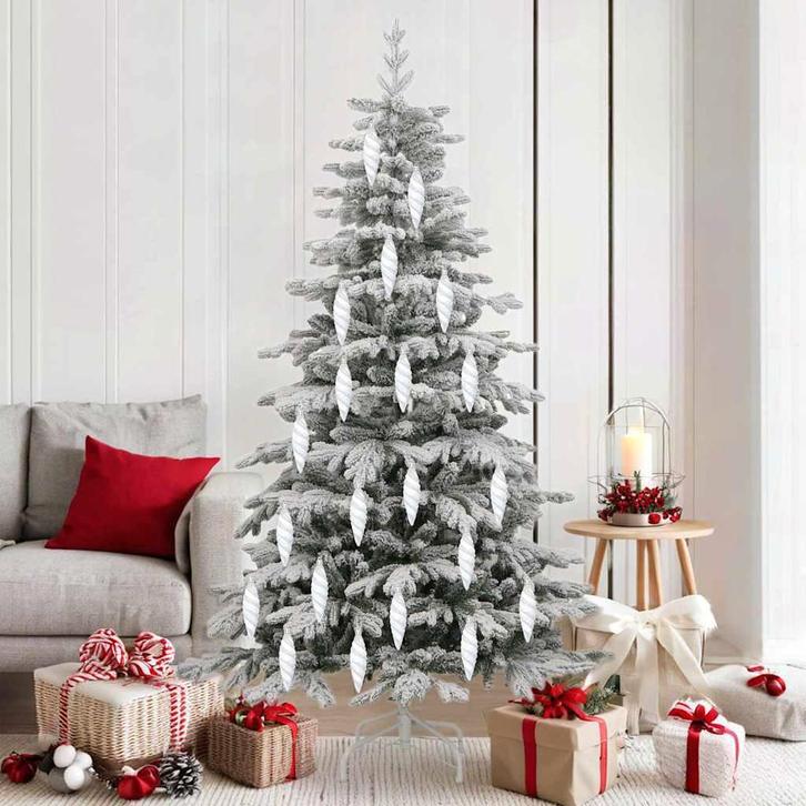 vidaXL Kerst Spiralvorm Bal 40 pcs Wit, Diversen, Kerst, Nieuw, Verzenden