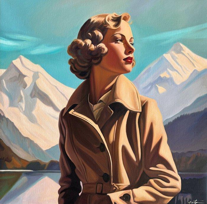 Laura Anton - Hiver à St Moritz, Antiek en Kunst, Kunst | Designobjecten