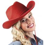 Rode country cowboyhoed van rood vilt - Cowboyhoeden, Nieuw, Ophalen of Verzenden