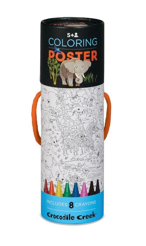 Crocodile Creek Coloring Poster Jungle Jamboree | SALE, Kinderen en Baby's, Speelgoed | Educatief en Creatief, Knutselen, Nieuw