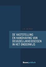 9789462908895 De vaststelling en handhaving van deugdelij..., Boeken, J.A. de Boer, Zo goed als nieuw, Verzenden